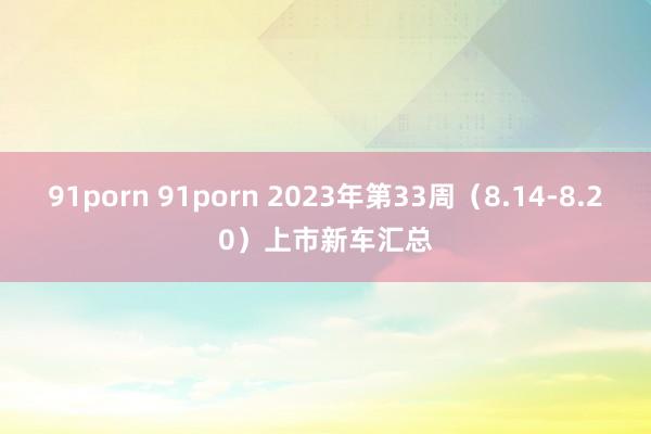 91porn 91porn 2023年第33周（8.14-8.20）上市新车汇总