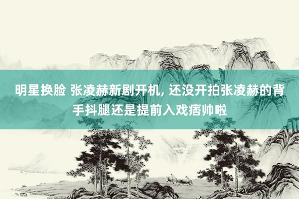 明星换脸 张凌赫新剧开机， 还没开拍张凌赫的背手抖腿还是提前入戏痞帅啦